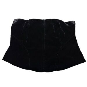Zara Black Strapless Bustier Top